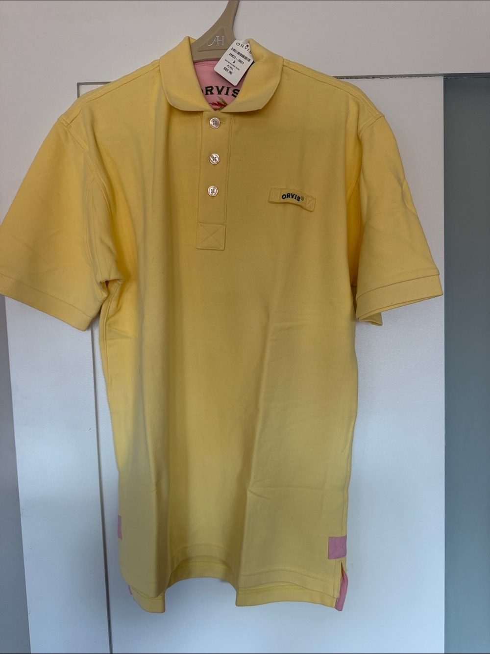 Orvis Lemon Yellow Short-Sleeve Polo